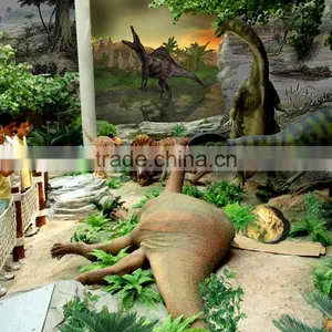 Indoor Silk Artificial Fern Plastic Fern for Dinosaur World Decoration thumbnail-1