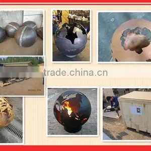 Outdoor Large Steel Wood Burning Handcrafted Firepit With High Temrature Painted thumbnail-1