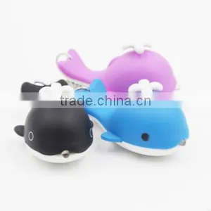 LED Night-light Sound Production Whale Original Key Chain thumbnail-1