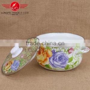 Quality First Kitchenware 3pcs New Enamel Lid Enamel Casserole Set Wholesale thumbnail-3