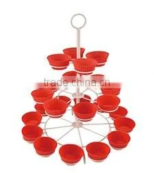 Cupcake Tree Stand for Birthdays and Other Occations 3 Tier Cupcake Holder for 24 Cupcakes and Desserts thumbnail-1