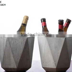 2016 Wholesale Kitchen Accessories Cement Concrete Ice Bucket Beer Barrel thumbnail-1