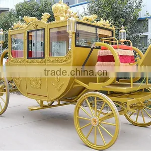 Cinderella Horse Carriage Cake Stand Wedding Car Carriage(BG11-M096) thumbnail-2