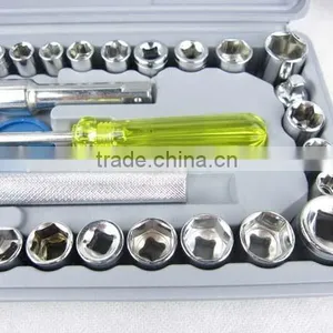 40pcs Socket Set 1/4 3/8 thumbnail-4