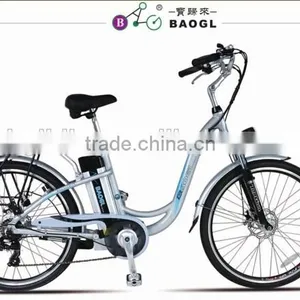 Best Sale Popular Electric Bicycle 250W Bafang Brushless Motor Electric City Bike for Lady thumbnail-1