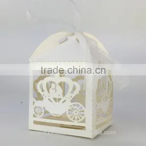Laser Cut Customized Foldable Sweet Wedding Candy Box Romantic Paper Wedding Box thumbnail-6