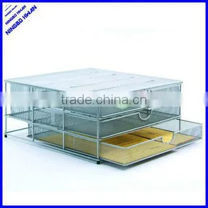 2014 Best Selling 3 Tier Sturday Office Metal Mesh File Tray Drawer thumbnail-1