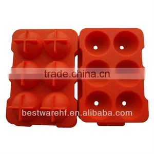 6 Cups FDA Silicone Ice Ball Mold Maker in Shenzhen Guangdong China thumbnail-1