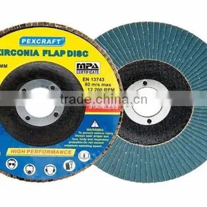 5'' Zirconia Alumina Abrasive Flap Discs For Stainless Steel 80m/s Manufacturers thumbnail-4