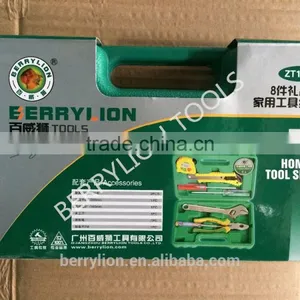 Berrylion Hot Sell 8pcs Tool Set Household Toolset With ABS Tool Box thumbnail-6