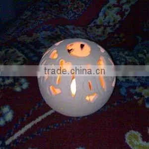 Terra Cota Bowl Shape Candle Light thumbnail-1