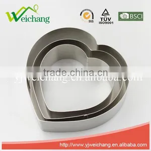 WCL153 Stainless Steel Metal Heart Love Fondant Cake Decorating Mould thumbnail-1