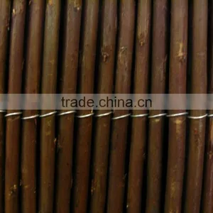 Dark Brown Rolled Willow Screen thumbnail-3