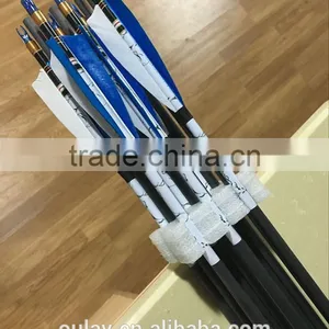 Tukey Feather Arrows For Longbow With Black Carbon thumbnail-1