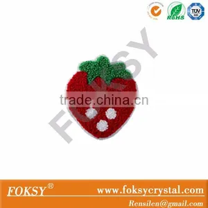 New Cartoon Design Strawberry Chenille Embroidered Patches thumbnail-1