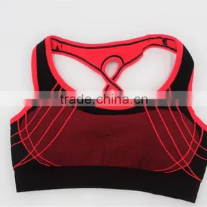 High Quality Seamless Sports Bra OEM in 5 Colors thumbnail-1