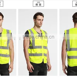 2017 Reflective Vest 3m Tapes Yellow Safety Vest thumbnail-1