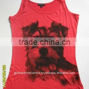 2012 FASHION CUTE PRINTED WOMEN TANK TOP thumbnail-1