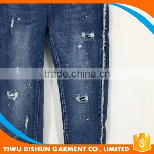Women Wholesale Sexy Ripped Model Jeans Pants thumbnail-2