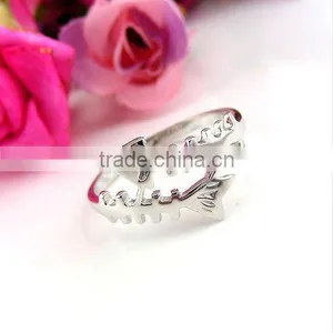 Fashion Fish Bone Rings, Fashion Animal Rings, Pop Korea Rings thumbnail-1