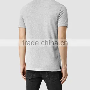 MGOO Custom Logos Grey Marvel Polo Shirts Tops Golf Polo Embroidery Teamwear Comfortable Cotton Spandex Shirts thumbnail-4