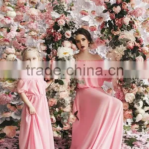 Matching Mother And Me Dresses Family Look Mother And Daughter Dresses Chiffon Maxi Dresses thumbnail-2