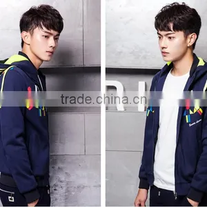 2015 Fashion Men's Long Sleeve Cardigan Hoodies Coat of Cultivate One's Morality thumbnail-2