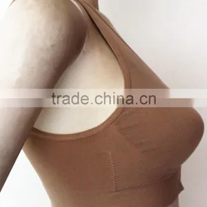 Seamless Front Close Zipper Double Layer With Removable Sponge Sports Bra thumbnail-3