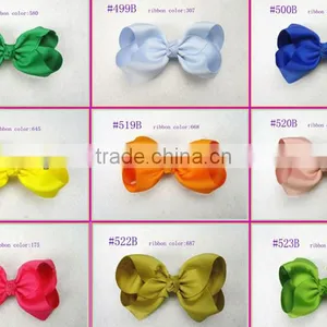 Boutique Hair Bows Girls Baby Alligator Clip Grosgrain Ribbon Headbands Popular Children Tire/hair Clip/hair Bowknot thumbnail-4