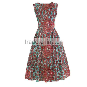 Walson Excellent Quality Garments Manufacturer Small Quantity Customized African Dresses for Women thumbnail-1