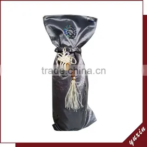 Fashion New Arrival up and Bottom Cover Silk Wine Gift Box WB1-009 thumbnail-1