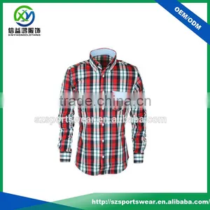 Classical Design Ring-Spun Cotton Checked Casual Shirts For Men Italian thumbnail-1