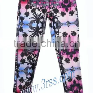 2017 New Style Allover Ladies Printed Pants Sportswear thumbnail-1