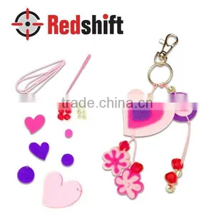 Design Your Own DIY Felt Jewelry Felt Keychain Heart Low Price thumbnail-3