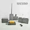 WBP0233C 6 Piece Break Resistance Decorative Home White Polyresin Bathroom Sets thumbnail-1