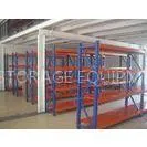 500kg Cold Rolled Medium Duty Shelving , Custom Blue / Orange Long Span Shelving thumbnail-1