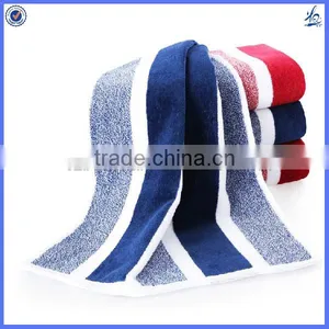 Cheap Cotton Blue and White Striped Towels thumbnail-1