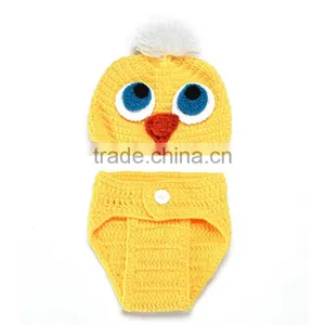 Baby Girls Toddler Infant Romper Jumpsuit Hat Shoes Set Photo Prop Outfits Clothes Duckling thumbnail-3