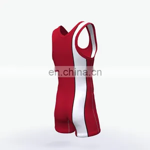 Cheap Custom Sublimation Wrestling Singlets for Sale thumbnail-5