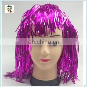 Cheap Colors Carnival Party Unisex Short Tinsel Wigs HPC-0023 thumbnail-3