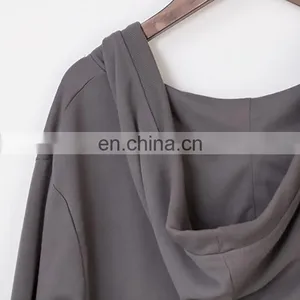 China Suppliers Wholesale Clothing OEM Ladies V-neck Long Sleeves Loose-fit Top and Blouse for thumbnail-4