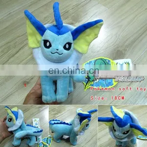 Anime Plush Pokemon Plush Vaporeon 18cm Blue Plush Wholesale Fashion Anime Hot and New Style thumbnail-1