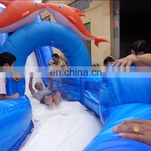Best Quality Commercial Grade Giant New Design Inflatable Water&dry Slide for Sale thumbnail-3