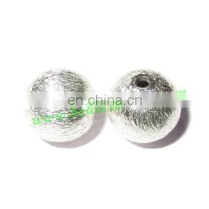 Silver Plated Brushed Beads, Size: 8mm, Weight: 0.71 Grams. BMSPBR067 thumbnail-1