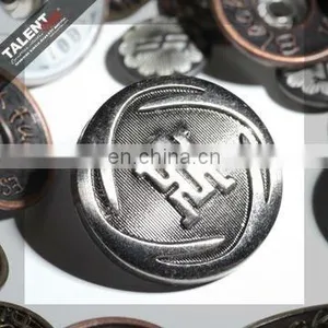 Custom Private Design Brand Name Jeans Metal Button thumbnail-4