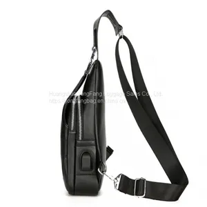 Men's Casual One-shoulder Bag Korean Version of Men's Bag Chest Stiletto Bag thumbnail-4