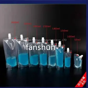 Spot 100ml/200ml/250ml/350ml Bag of Mineral Water/beverage Food Standing Nozzle Packaging Bag thumbnail-1