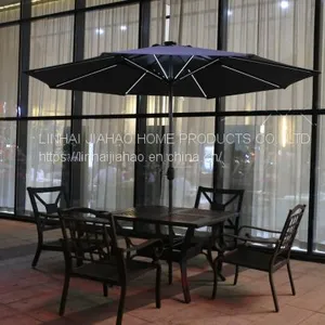 300-8 Market Umbrella With LED Straight Light thumbnail-1