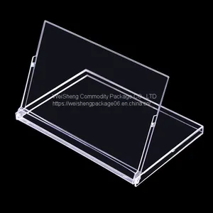 Wholesale Weisheng 4x6 Inch Office Calendar Holders Desktop Stand Plastic Box Calendar Keeper Display Calendar Case thumbnail-4