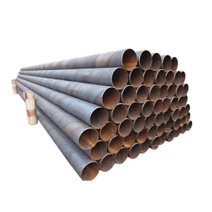 China Shengteng Black Round Metal Carbon ERW Steel Pipe thumbnail-1